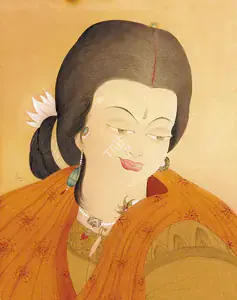 Chughtai, M.A.R. (Artist). Charm Of The East, n.d. | Painting