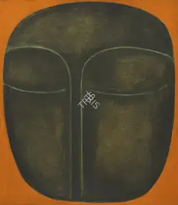 Vithal, B. (Artist). Figural Mask, 1969 | Painting