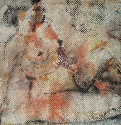 Acharekar, M.R. (Artist). Nude, 1930 | Painting