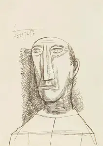 Souza, F.N. (Artist). Untitled, 1957 | Drawing