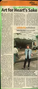 Nair, Meera (Reporter). Art For Heart's Sake, 08 September 2002 | Newspaper Clipping | 00846770
