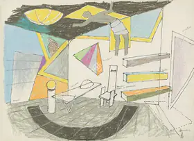 Husain, M.F. (Artist). Untitled, 1987 | Painting