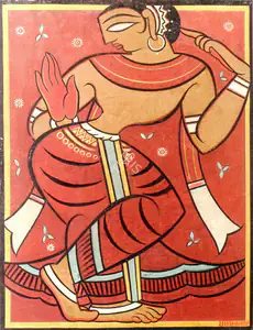 Roy, Jamini (Artist). Gopini, n.d. | Painting