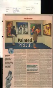 Khandekar, Sanjeev (Writer). Painted Price, 08 August 2009 | Newspaper Clipping | 00846757