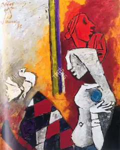 Husain, M.F. (Artist). War And Peace, 1975 | Painting