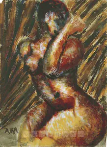 Ara, K.H. (Artist). Nude, c.1958 | Painting