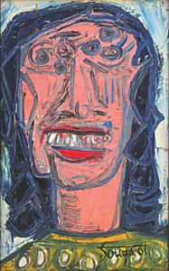 Souza, F.N. (Artist). Head, 1996 | Painting