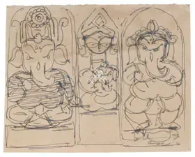Roy, Jamini (Artist). Untitled, n.d. | Drawing