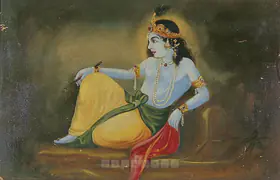 Bukhsh, Ustad Allah (Artist). Krishna In Contemplation, c.1924 | Painting