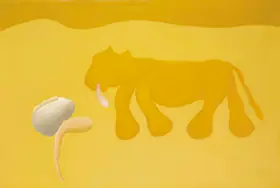 Bawa, Manjit (Artist). Man Dreaming And Animal, n.d. | Painting