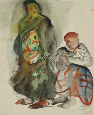 Khakhar, Bhupen (Artist). Untitled (Kanpur), 1995 | Painting