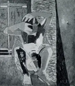 Palsikar, Shankar (Artist). Composition, 1953 | Painting