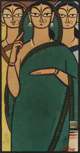Roy, Jamini (Artist). Untitled (Three Women), n.d. | Painting