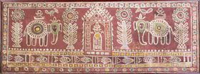 Roy, Jamini (Artist). Krishna Leela, c.1932 | Painting