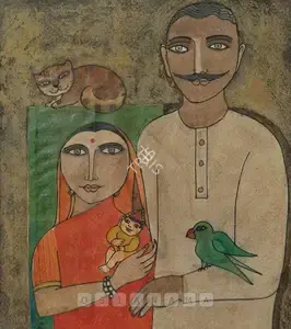 Narayan, Badri (Artist). Untitled, n.d. | Painting