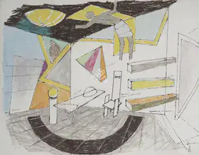 Husain, M.F. (Artist). Untitled, 1987 | Painting
