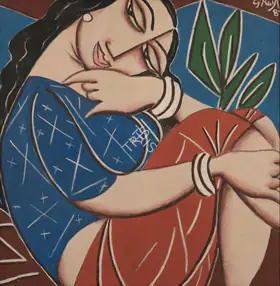Keyt, George (Artist). Untitled, 1989 | Painting
