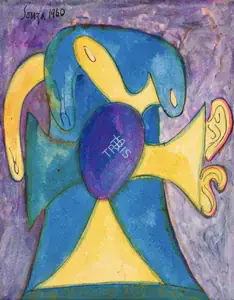 Souza, F.N. (Artist). Untitled, 1960 | Painting