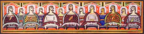 Roy, Jamini (Artist). Untitled (The Last Supper), n.d. | Painting