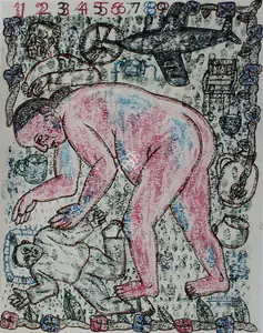 Singh, Arpita (Artist). Untitled, 2002 | Drawing