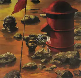 Bhattacharjee, Bikash (Artist). Flood Dear Flood, 1982 | Painting