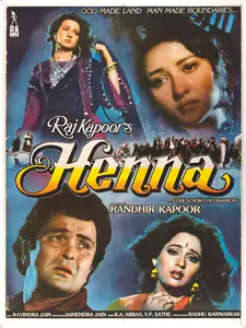 Kapoor, Randhir (Producer), Henna, 1991 | Full Sheet Poster