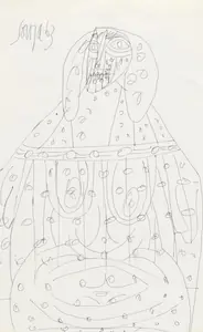 Souza, F.N. (Artist). Untitled, 1963 | Drawing