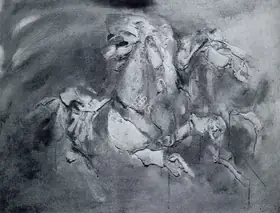 Panchal, Rajnikant (Artist). Galloping Horse, n.d. | Painting