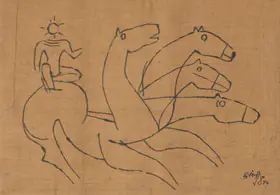 Husain, M.F. (Artist). Untitled, 1974 | Drawing