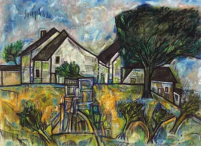 Souza, F.N. (Artist). Untitled, 1962 | Painting