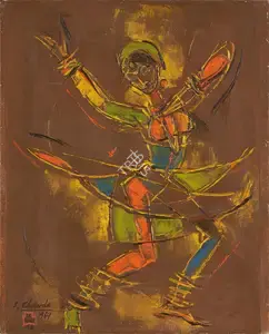 Chavda, Shiavax (Artist). Kathak XI, 1969 | Painting