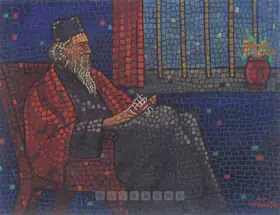 Roy, Jamini (Artist). Portrait Of Tagore, n.d. | Painting