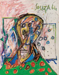 Souza, F.N. (Artist). Untitled (Head), 1964 | Painting