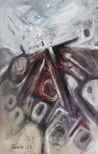 Parvez, Ahmed (Artist). Spatial Rhythm, 1962 | Painting