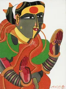 Vaikuntam, Thota (Artist). Untitled (Woman), 2006 | Painting