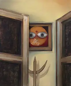 Gundigara, Kishor (Artist). Deity, n.d. | Painting
