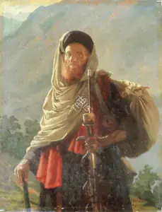 Haldankar, S.L. (Artist). A Mohomeddan Pilgrim, 1925 | Painting