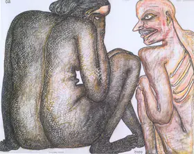 Chowdhury, Jogen (Artist). Couple, 2003 | Drawing