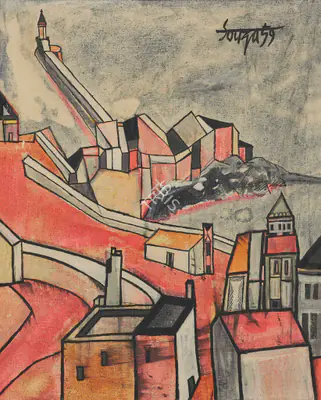 Souza, F.N. (Artist). Sa Penya Ibiza, 1959 | Painting