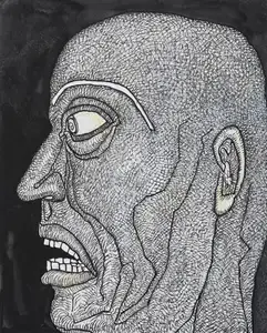 Chowdhury, Jogen (Artist). Angry Man, 2014 | Painting