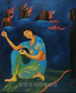 Caur, Arpana (Artist). Untitled, n.d. | Painting