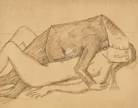 Souza, F.N. (Artist). Untitled (Couple), 1956 | Drawing