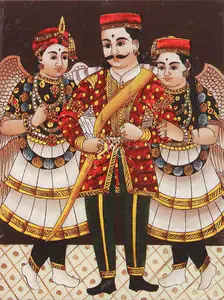 Tanjore School (Artist). Nawab and Attendants, n.d. | Painting