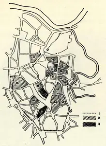 Unknown (Cartographer). Plan of the historicalcore of Vilnyus, n.d. | Map