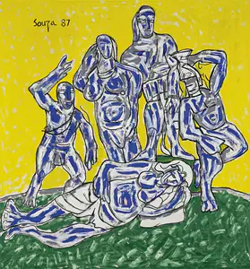 Souza, F.N. (Artist). Etruscan Group, 1987 | Painting