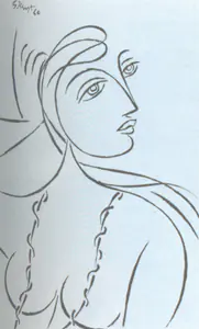 Keyt, George (Artist). Radha, 1960 | Drawing