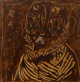 Sen, Sunil Madhav (Artist). Untitled (A Man), n.d. | Painting