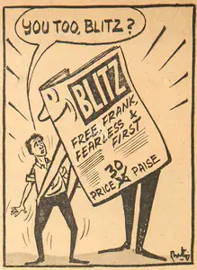 Chatterjee, Basu (Cartoonist). You Too, Blitz ?, 1966 | Cartoons