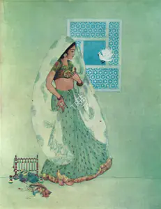 Gupta, S.N. (Artist). The Messenger, n.d. | Painting