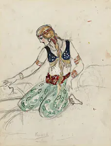 Sher-Gil, Amrita (Artist). Eminah, circa 1930 | Painting